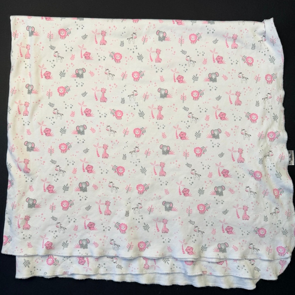 Magnolia Baby Peru Pima Cotton Infant‎ Baby Lion Giraffe Elephant Animal Blanket